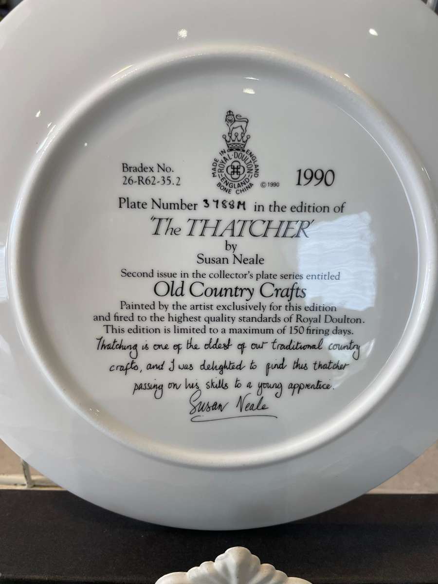 Royal Doulton "The THATCHER" by Susan Neale Second Issue "Old Country Crafts"