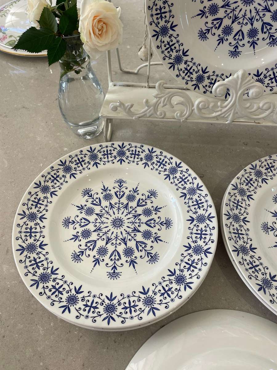 Vintage Valencia Designed by Jessie Tait Midwinter Set of 6 Dinner Plates