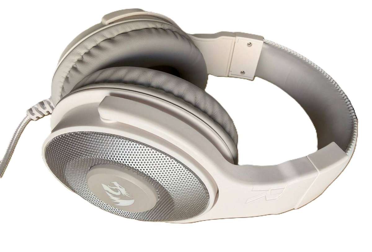Redragon ZEUS 2 USB RGB Gaming Headset  White (Barely Used)