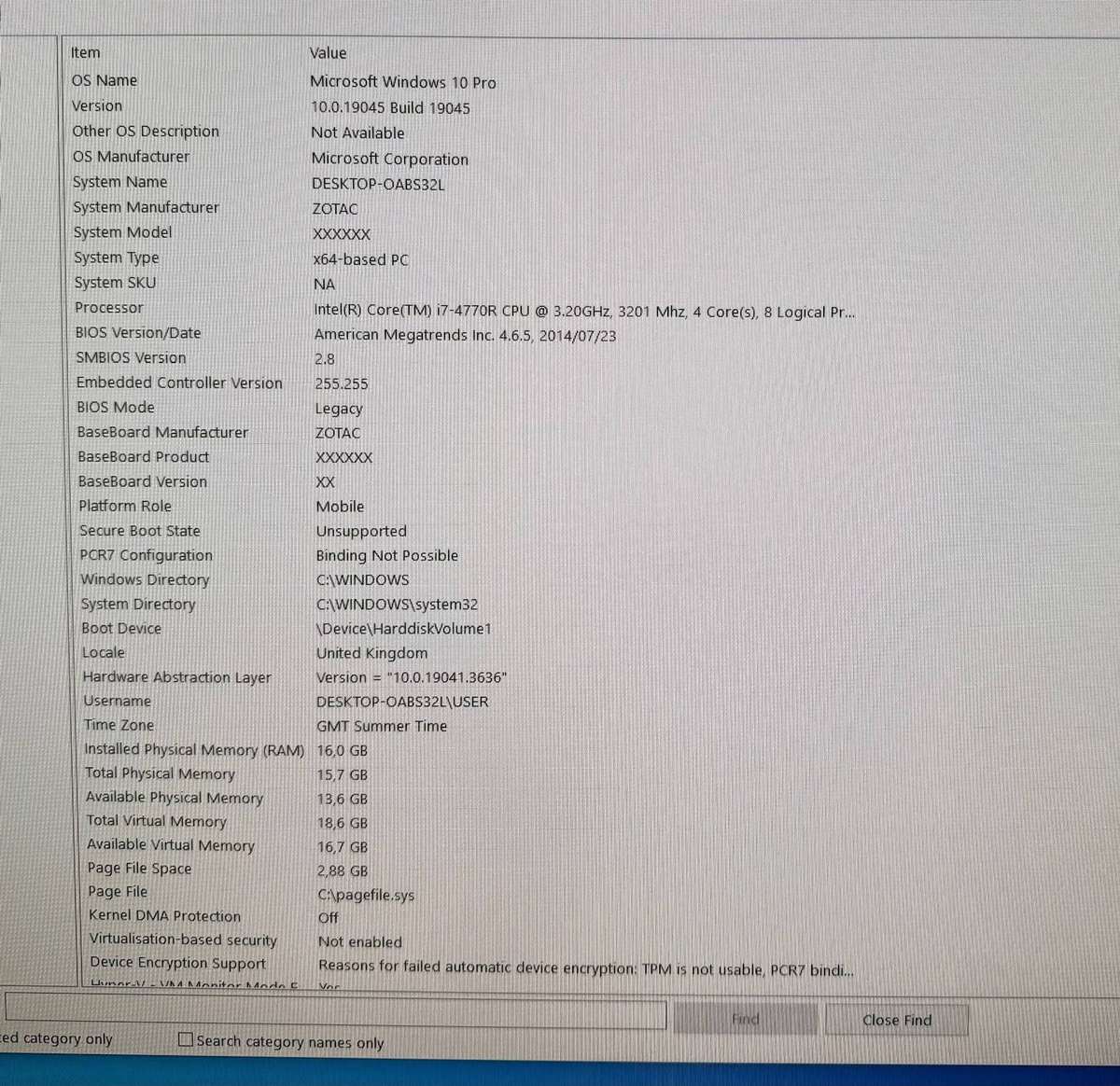 ZOTAC Mini PC EI750 Intel Core i7-4770R quad core 3.2GHz