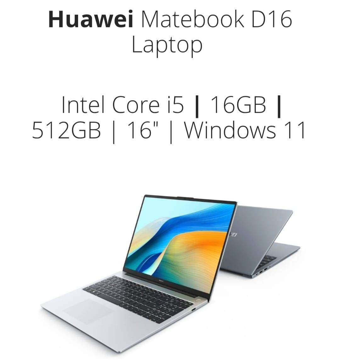 Huawei MateBook D16 (MCLG-X) 2025 Model Laptop