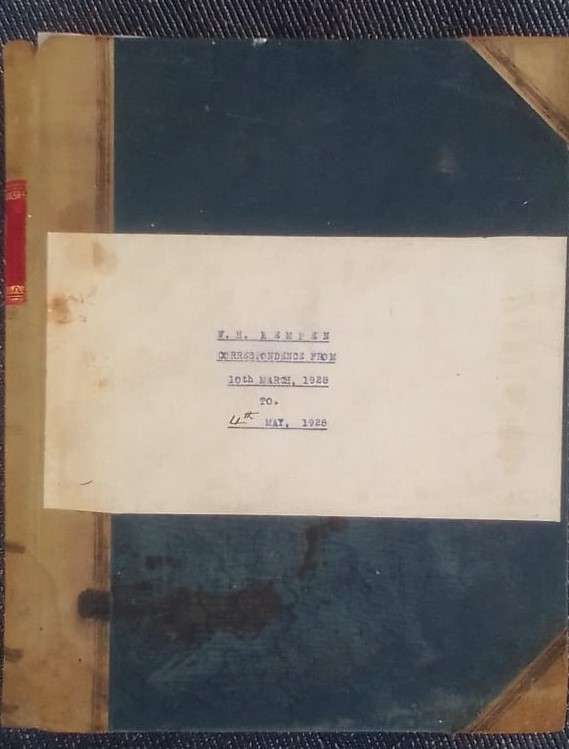 LETTER BOOK, 1928 - 498-page volume. Karoo history - PLEASE READ DESCRIPTION.