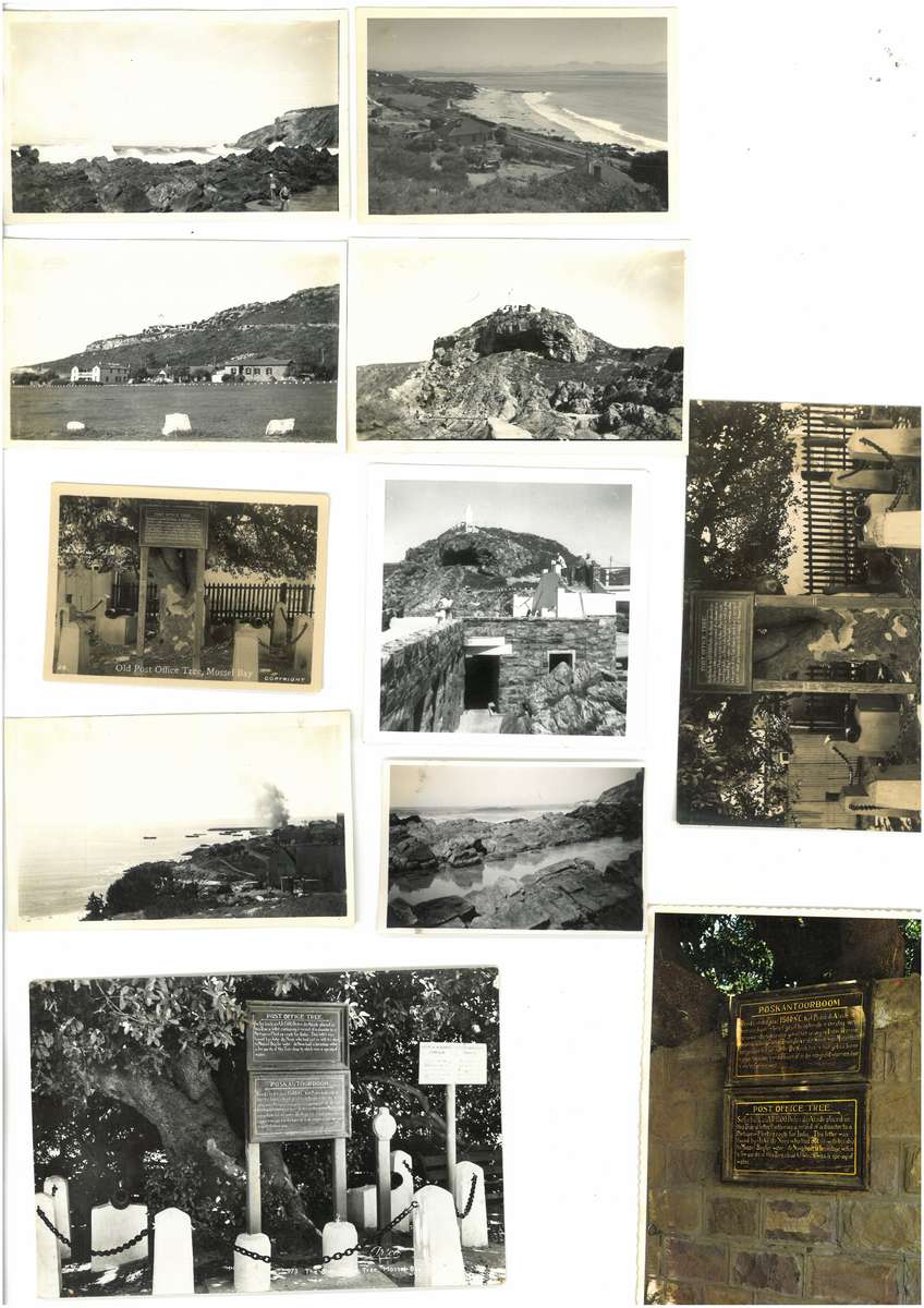 Vintage "snapshots" and postcards, Mossel Bay.  SEE DESCRIPTION.