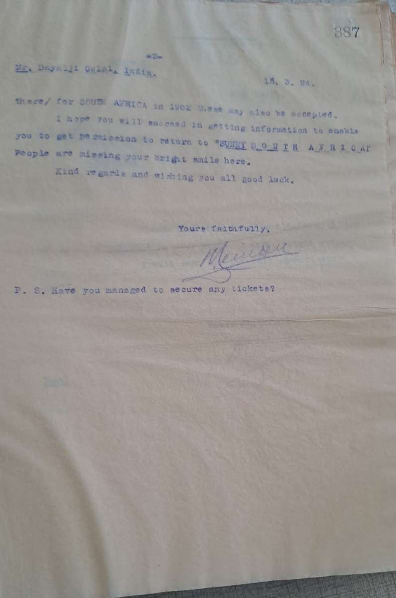 LETTER BOOK, 1924 - 998-page volume. Karoo history - PLEASE READ DESCRIPTION.