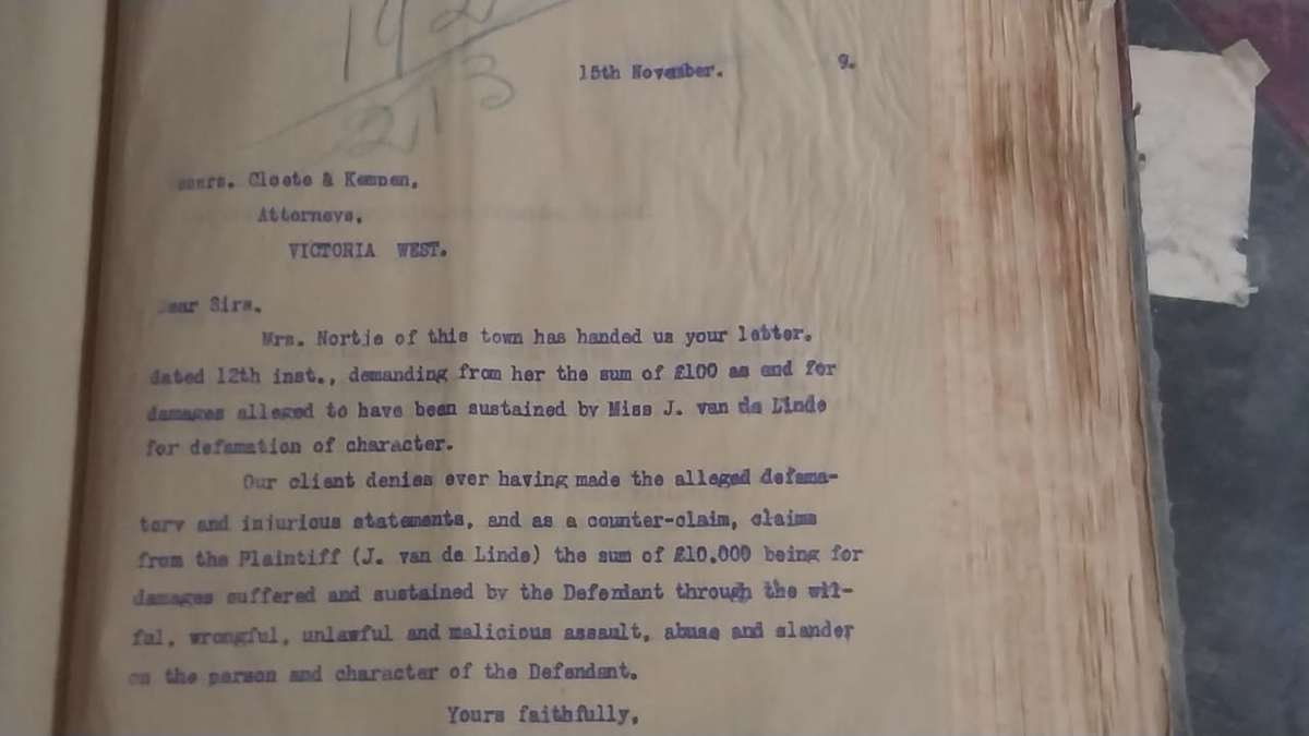 LETTER BOOKS (Two), 1920, 1922. Karoo history - VIEW DESCRIPTION.