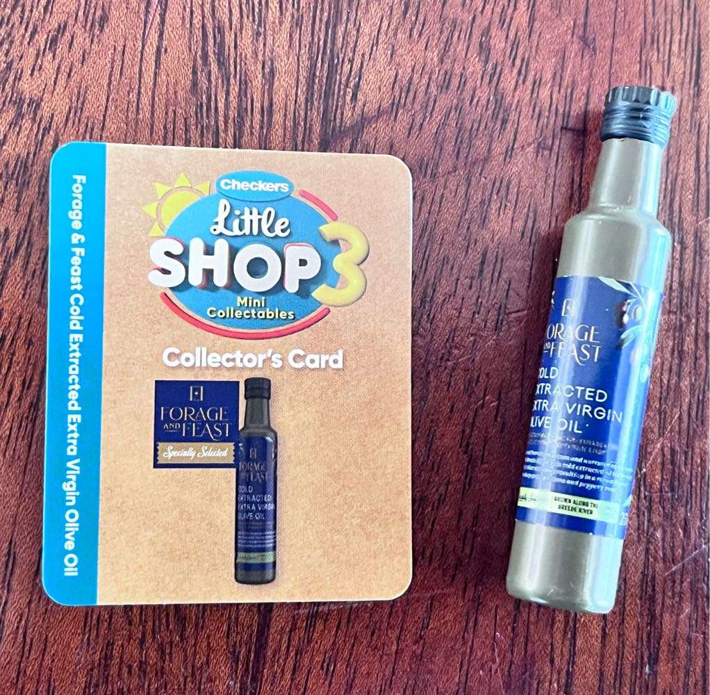 Little Shop Checkers Forage and Feast olive oil (mini toy)