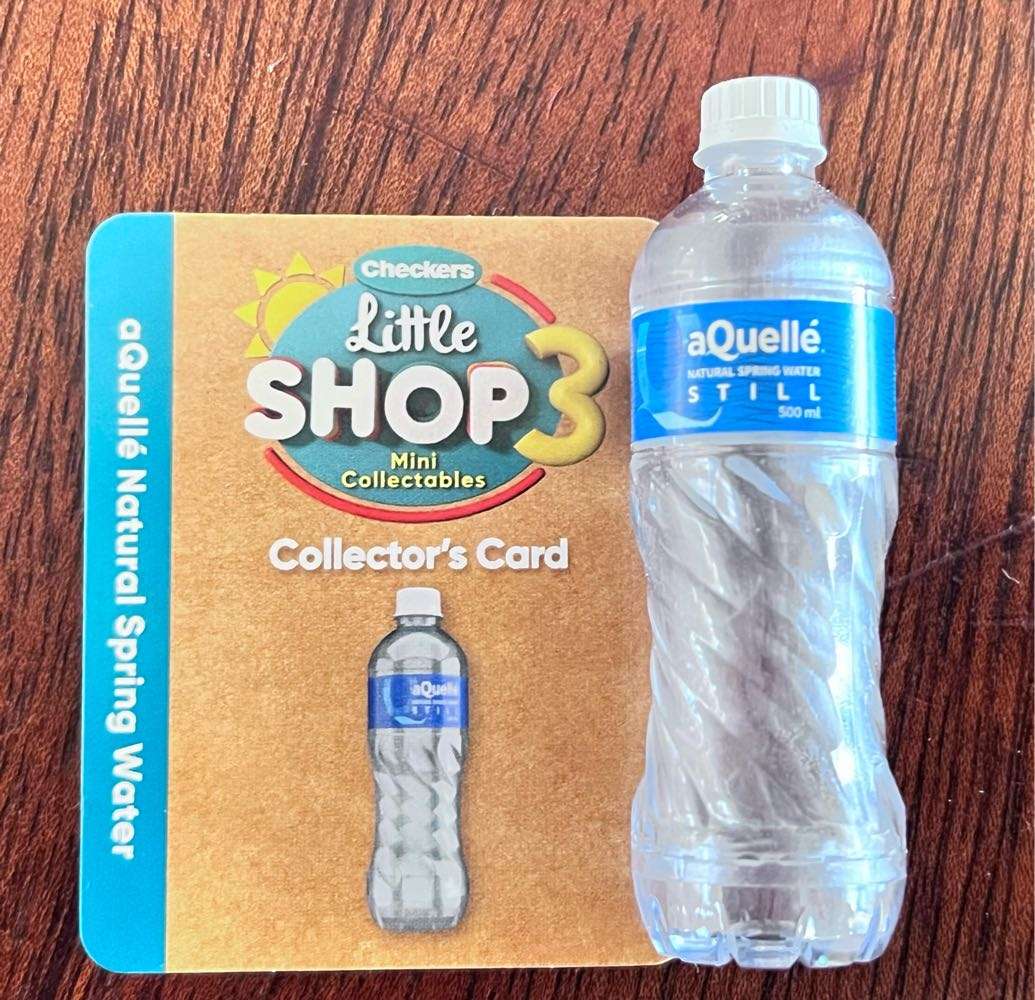 Little Shop Checkers Aquelle spring water