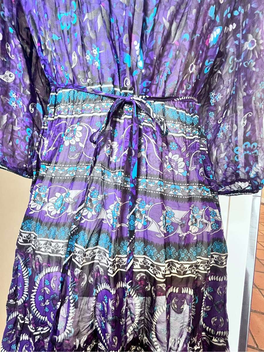 Purple chiffon top -36