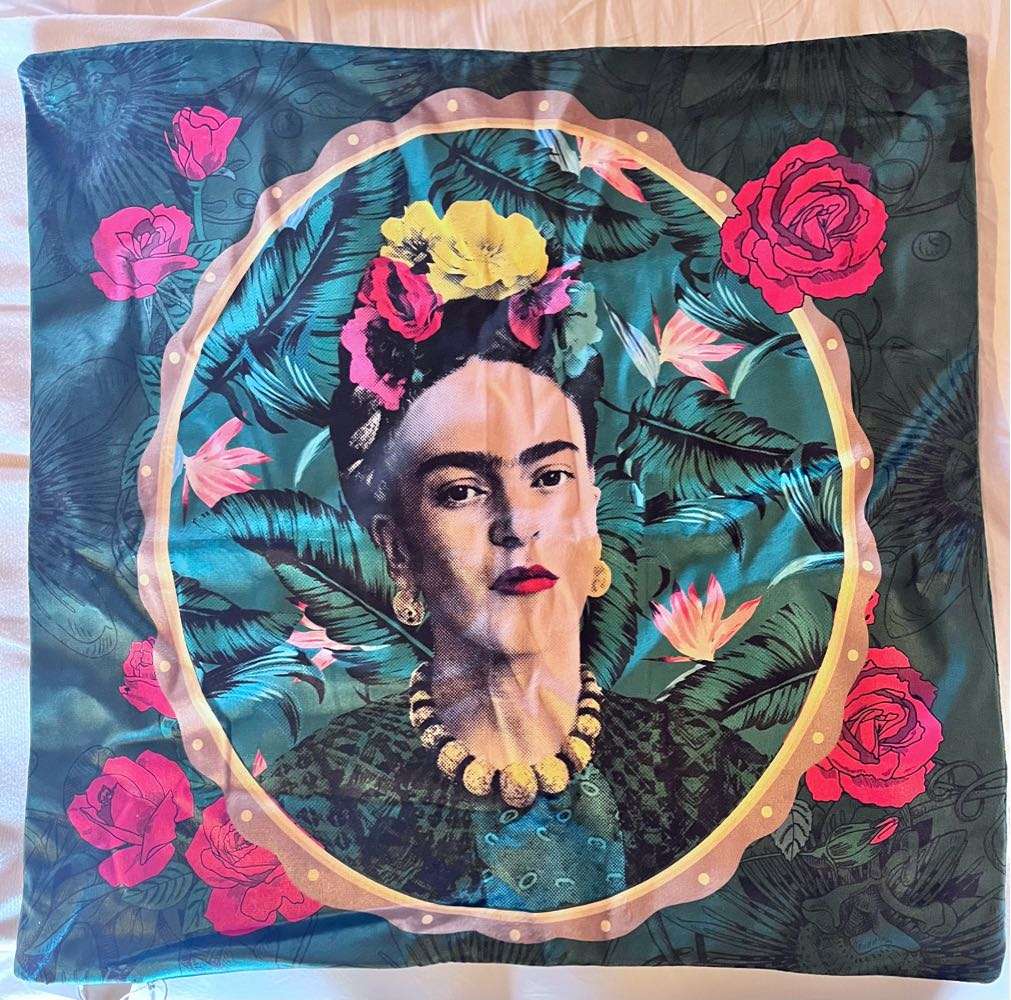 3 unused cushion covers - Kahlo, birds in tree and mandala-type