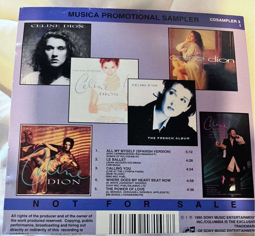Celine Dion - Unique 5 Track Sampler