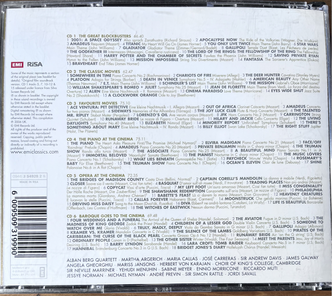 100 Best Film Classics 6 CDs CDELJ(SWFD)207