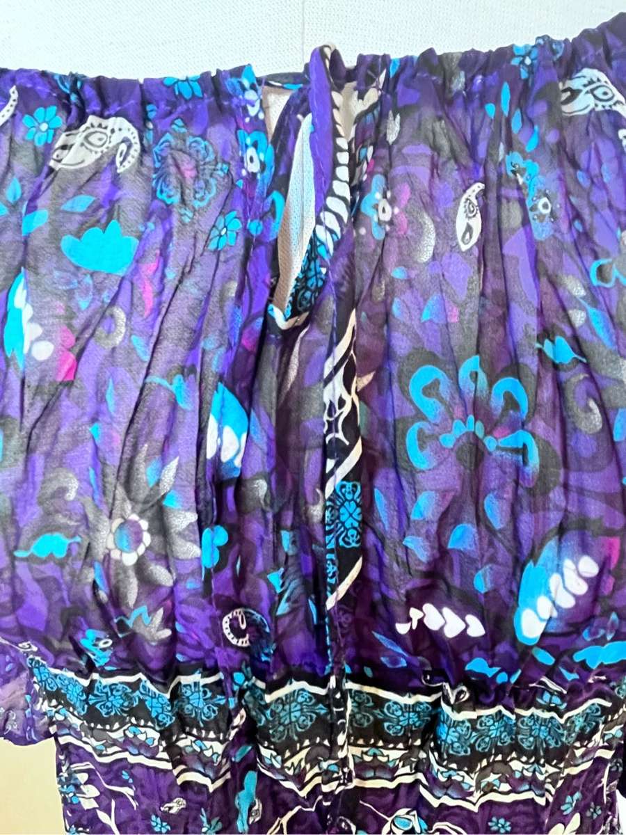 Purple chiffon top -36