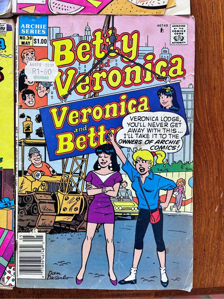 6 Betty and Veronica comics - Archie Series early 1990s