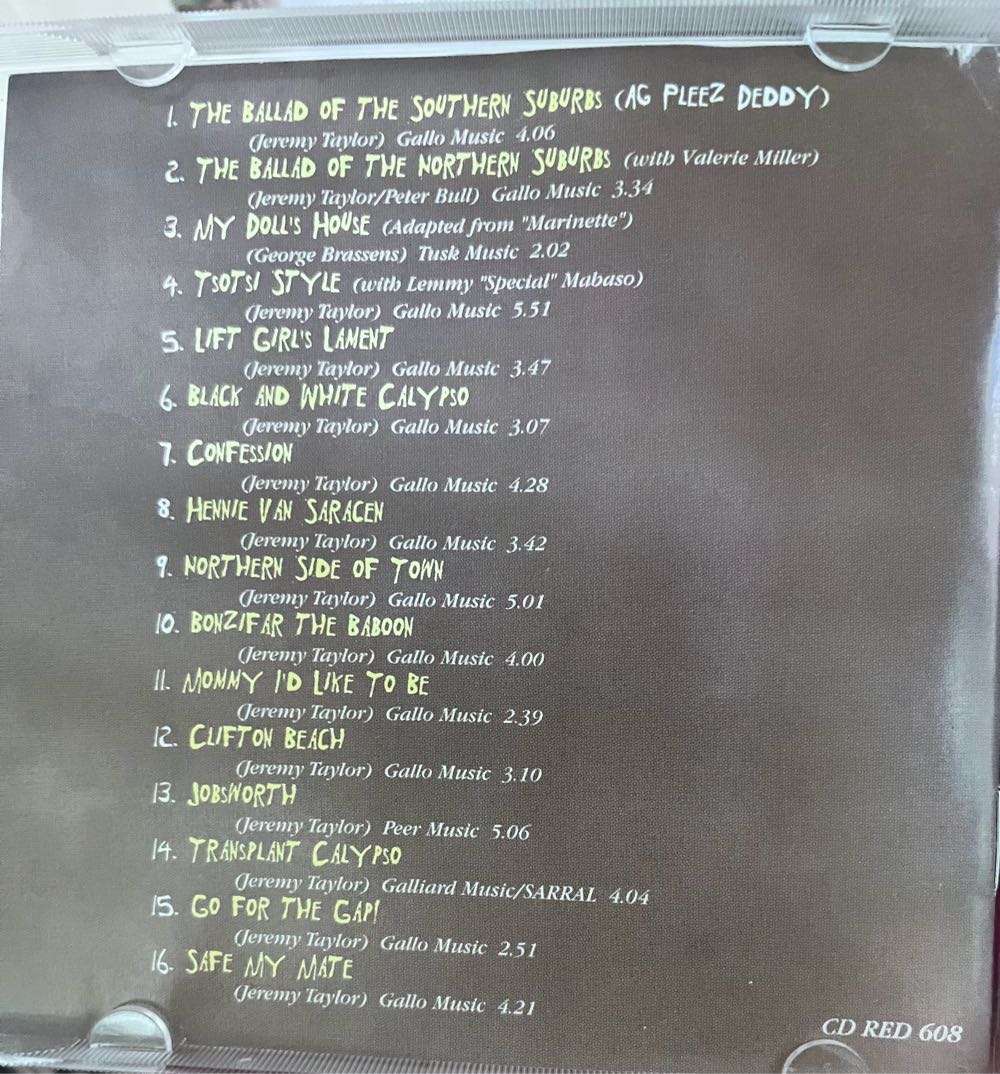 Ag Pleez Deddy - Jeremy Taylor CDRED608