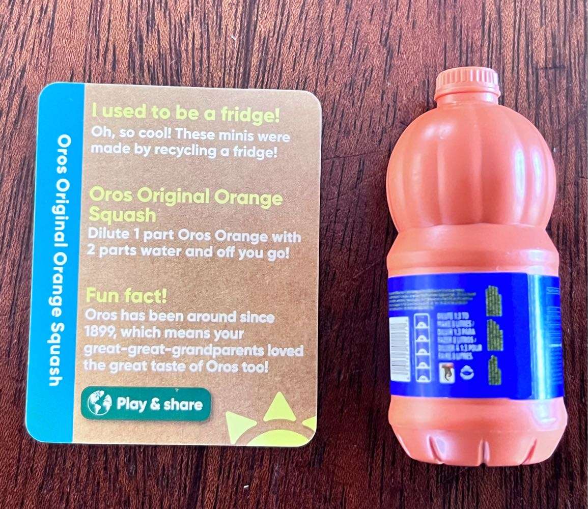 Little Shop Checkers Oros original orange squash