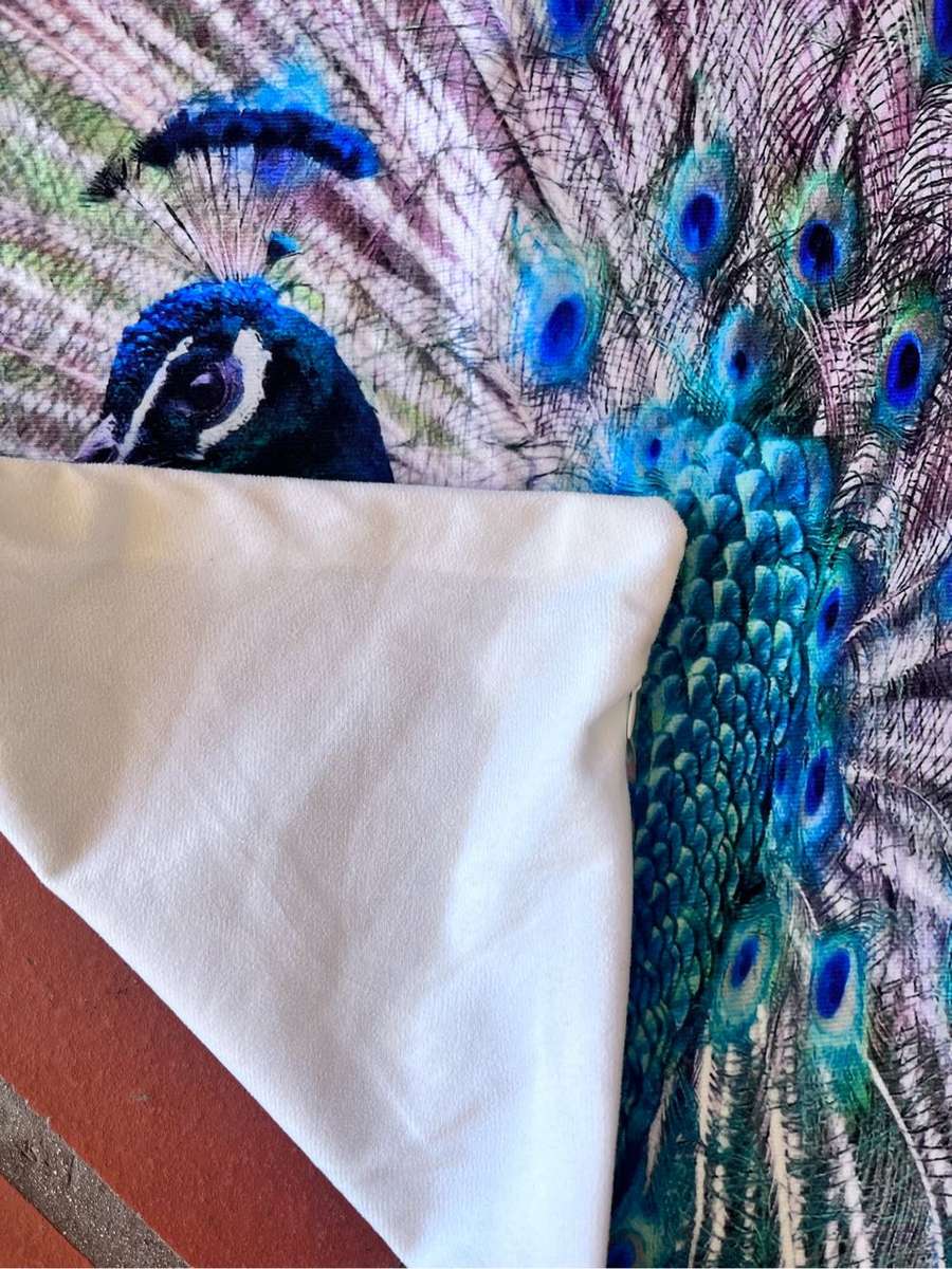 5 peacock cushion covers