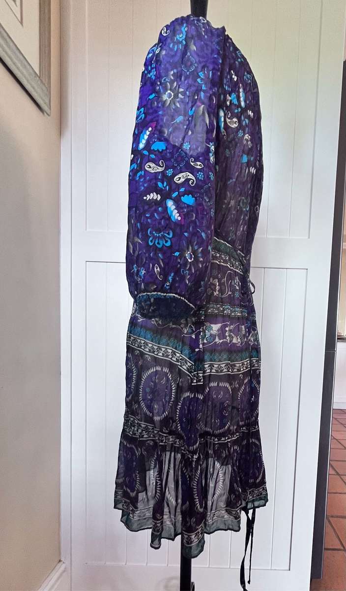 Purple chiffon top -36