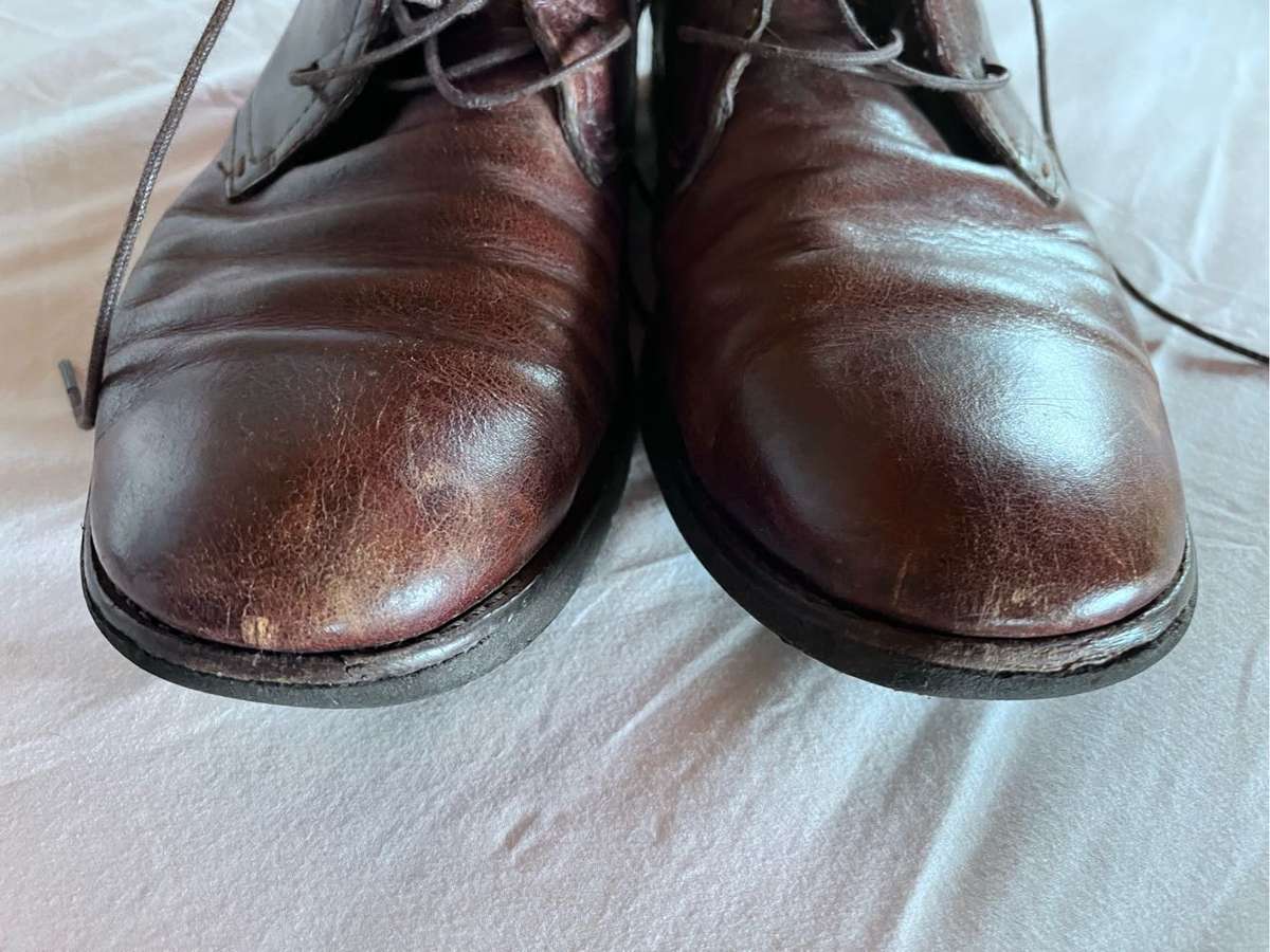 100% leather Rockfort boots mens (size 10, brown)