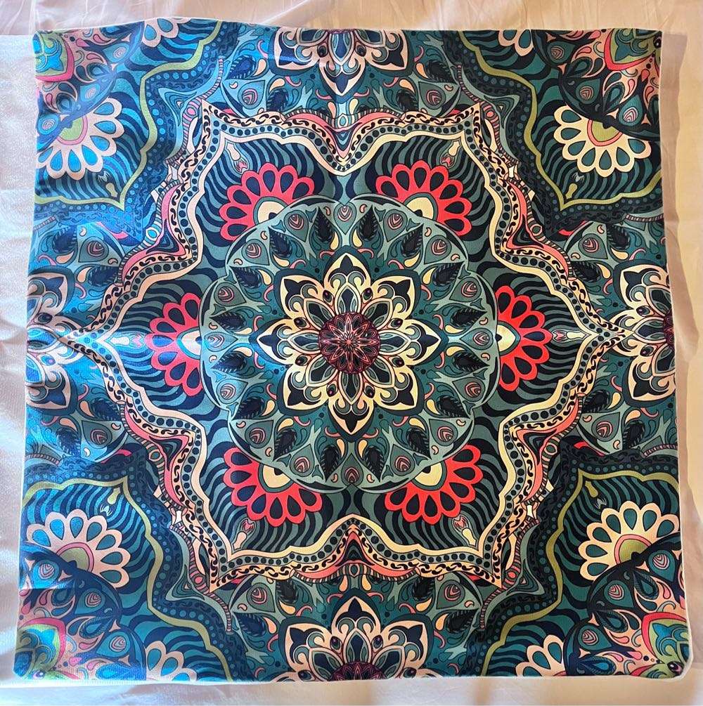 3 unused cushion covers - Kahlo, birds in tree and mandala-type