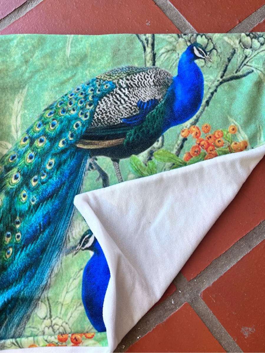 5 peacock cushion covers