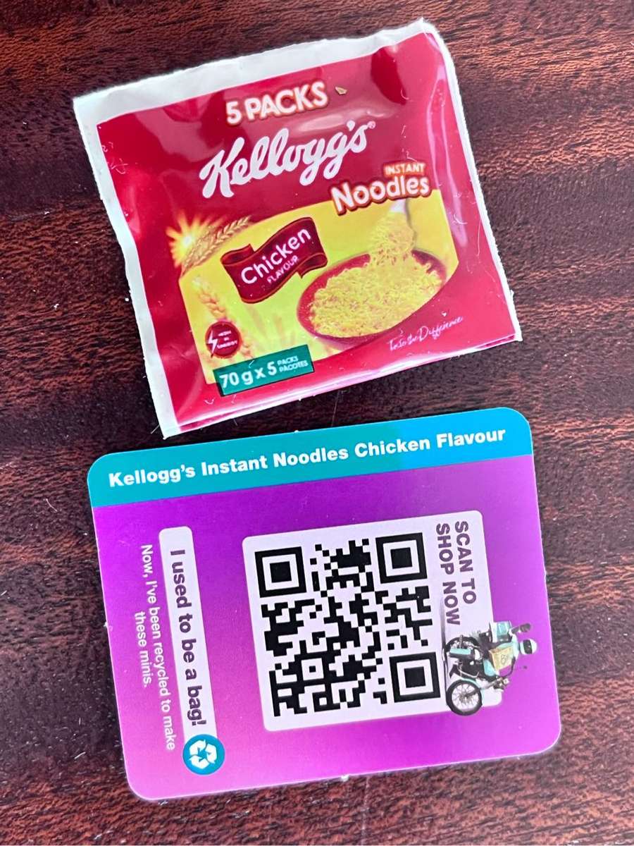 Little Shop Checkers Kelloggs instant noodles