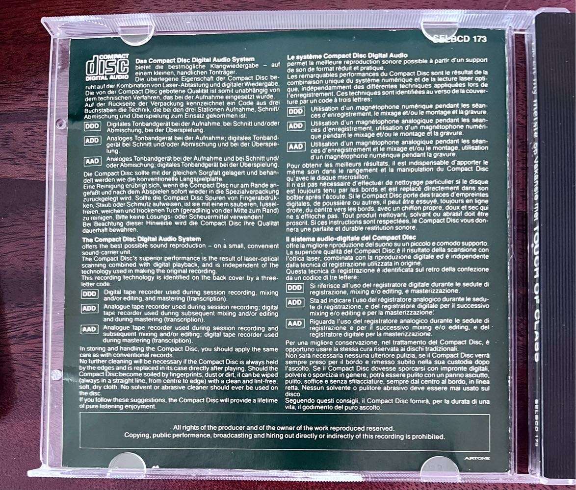 Ek en my meisie op vakansie met Touch of Class (1993) - SELBCD 173