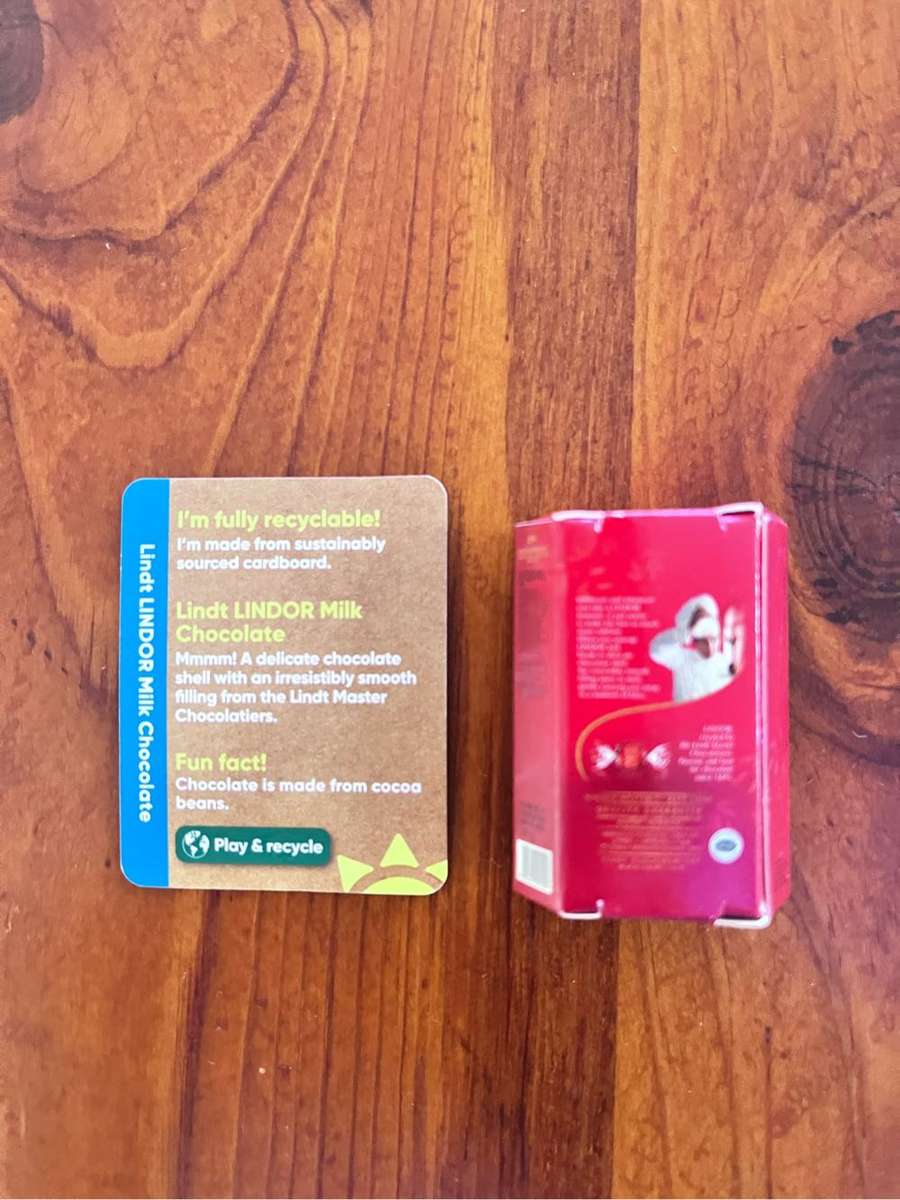 Little Shop Checkers Lindt LINDOR Milk Chocolate (mini toy)