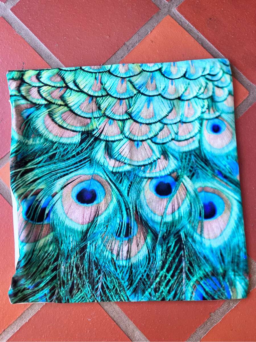 5 peacock cushion covers