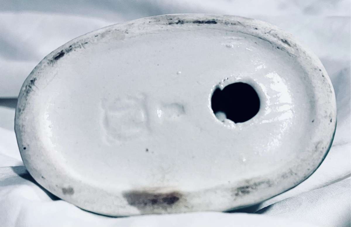 Vintage Easter bunny ceramic egg cup