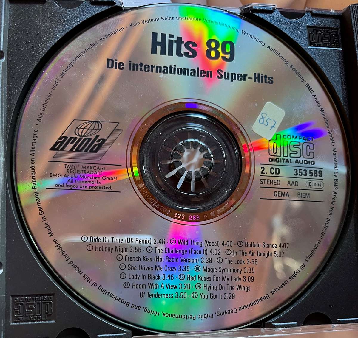 Hits '89 - Die Internationalen Super-Hits - double cd 353590