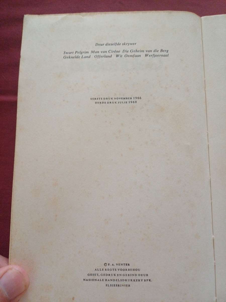 Gelofteland deur F. A. Venter