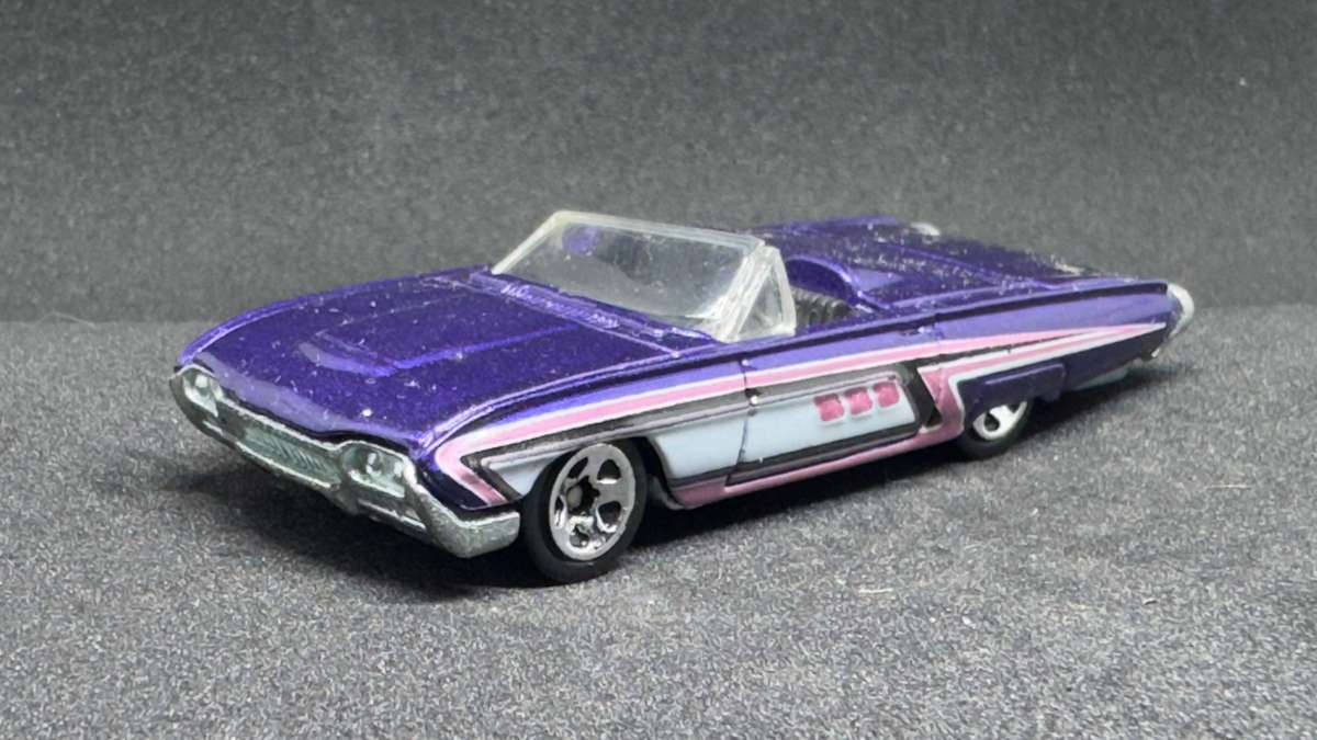 63 T-Bird (loose) - 2013 Hot Wheels Mystery Models Series 2 #19/24 (Foil Packs)