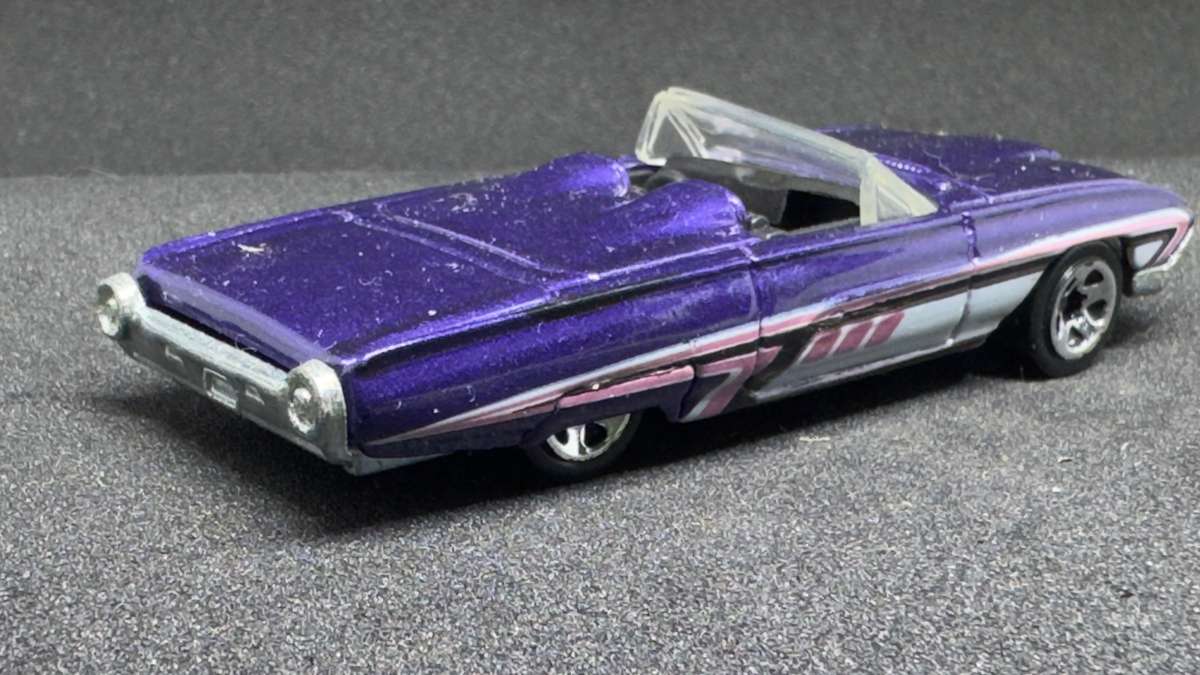 63 T-Bird (loose) - 2013 Hot Wheels Mystery Models Series 2 #19/24 (Foil Packs)