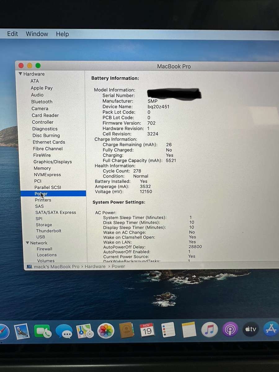 Macbook Pro 13" core i5 (2014 year model) (Pre owned)