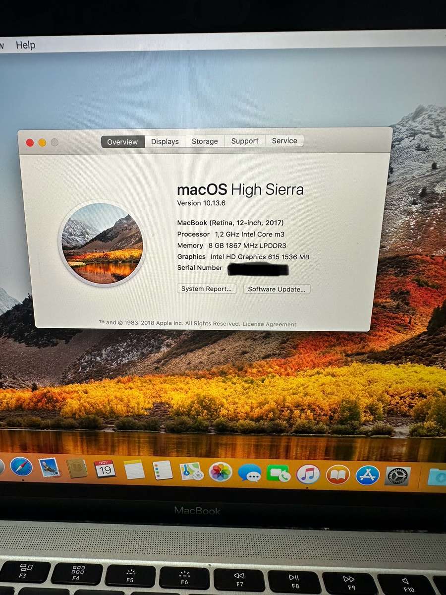 Macbook Retina 12" 2017 Core M3