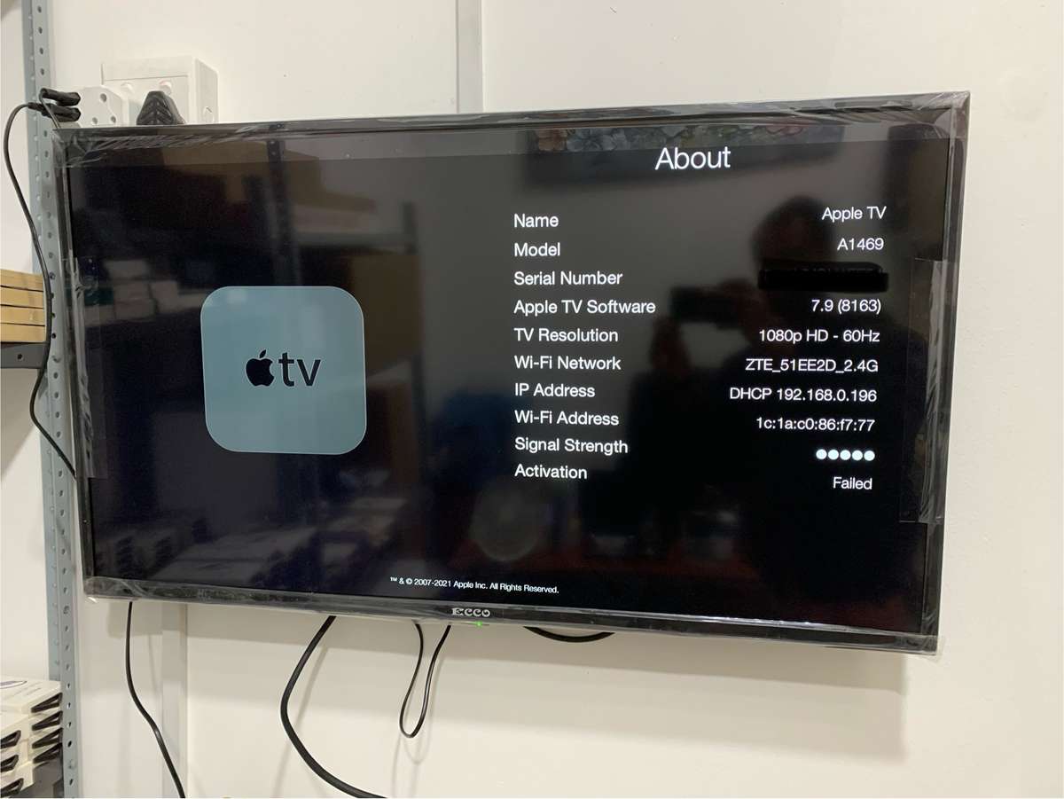 Apple TV  3rd gen with remote