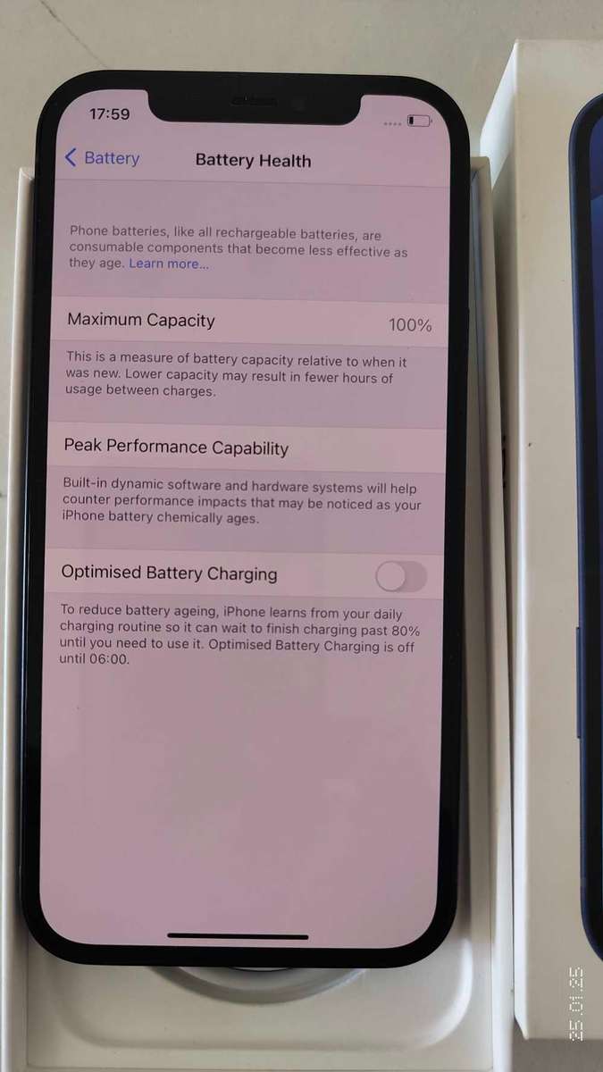 Apple iPhone 12 Blue 64GB stunning condition with 100% battery health (Pre Owned)