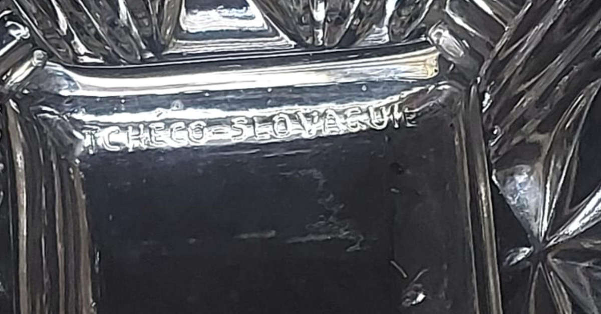 Art Deco Style Pressed Glass