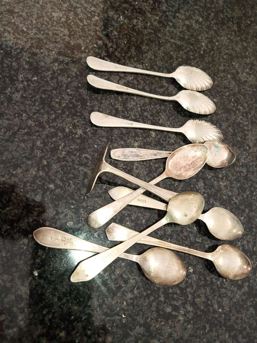 Collection of  Silver-Plated and 22 Nickel Silver Forks 15 Fish knife, 16 Spoons AND 6 TEA SPOONS