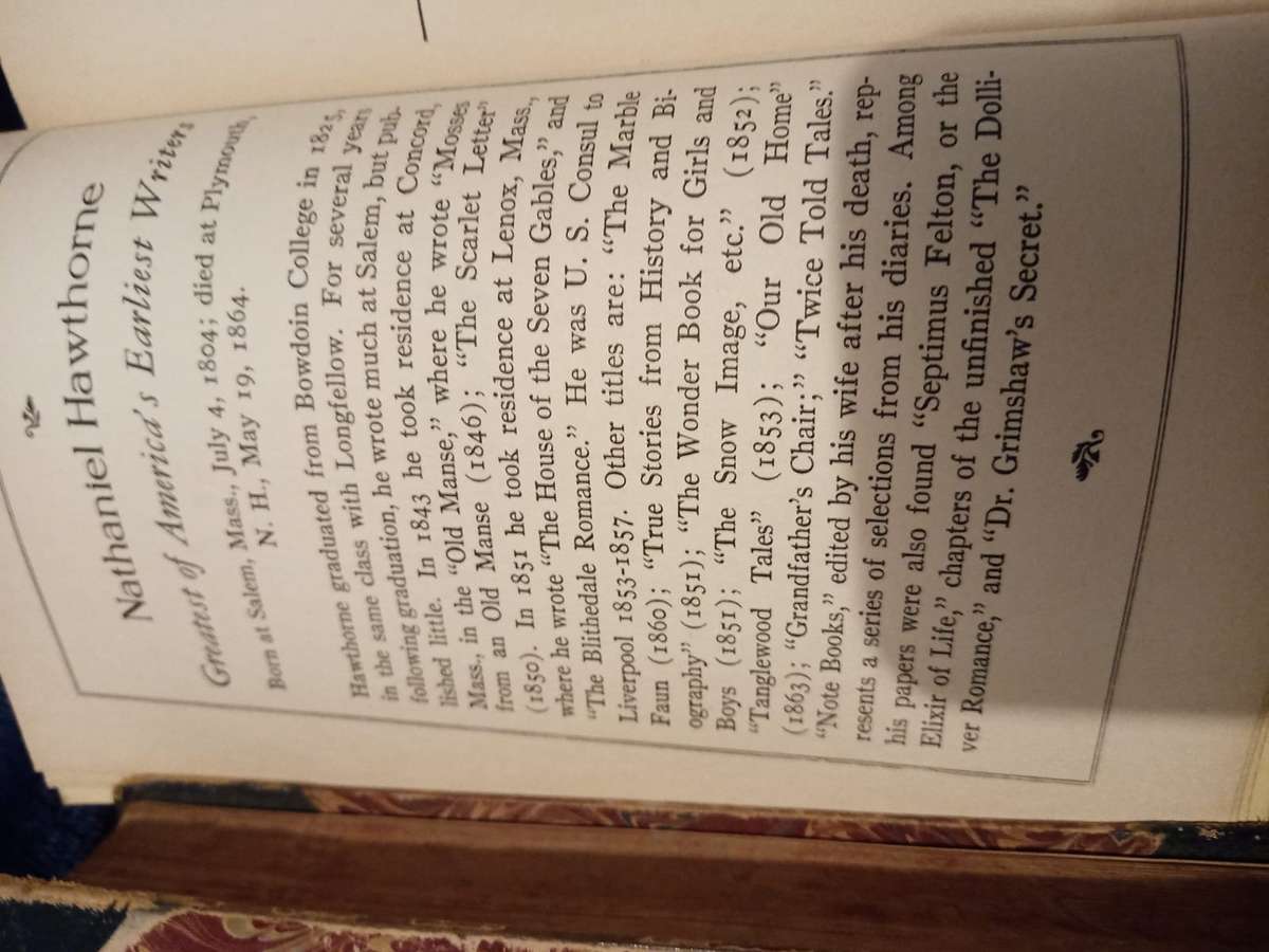 2x Vintage BOOKS WRITINGS OF JOHN RUSKIN 1864 AND THE HOUSE OF THE SEVEN GABLES  NATHANIEL HAWTHORNE