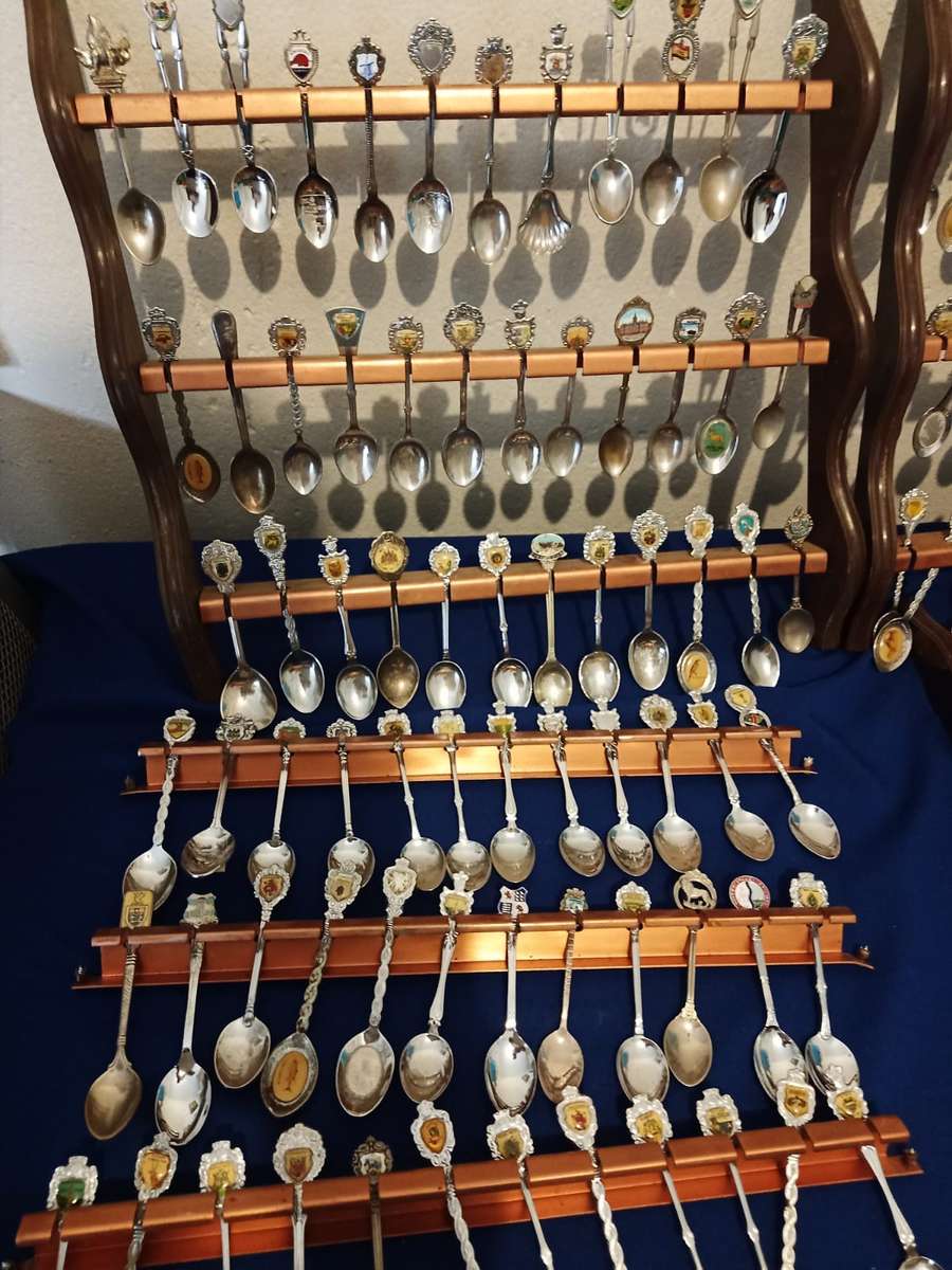 144 Vintage Souvenir Spoons  Collectible as a lot