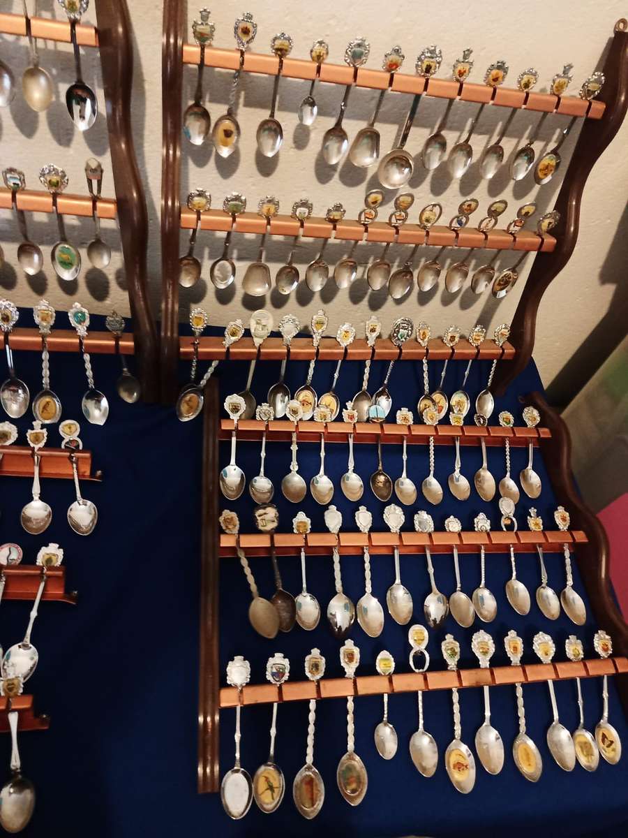 144 Vintage Souvenir Spoons  Collectible as a lot