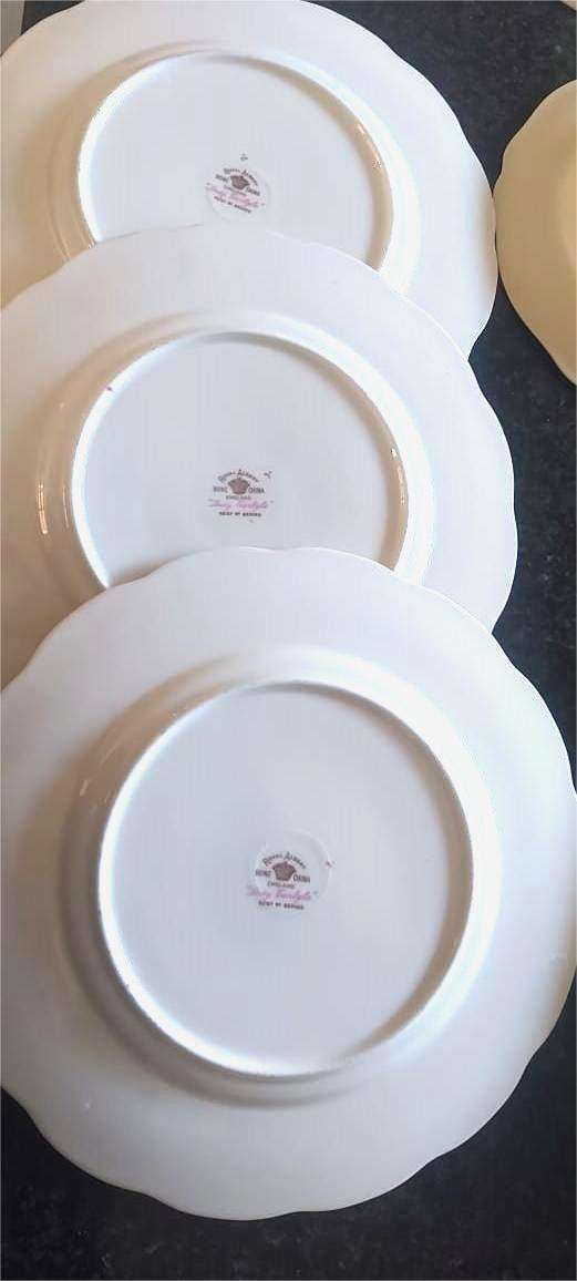 Royal Albert Plates and Tea Cup Saucer Set - Bid for the lot