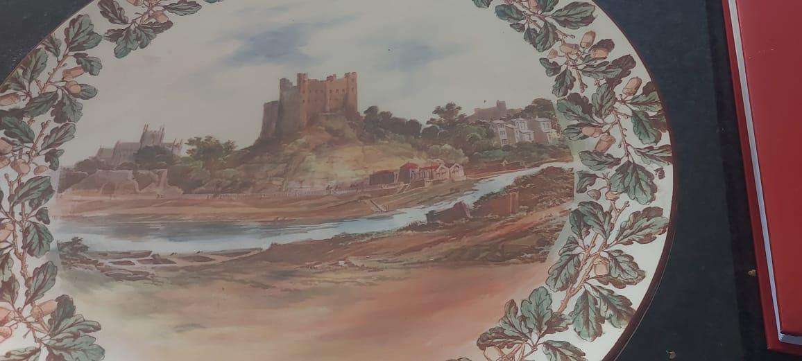 BIG 38cm Royal Doulton Rochester Castle Wall Plate