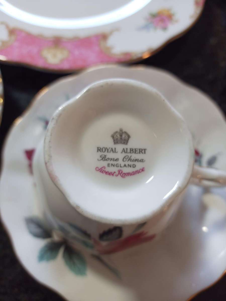 Royal Albert Plates and Tea Cup Saucer Set - Bid for the lot