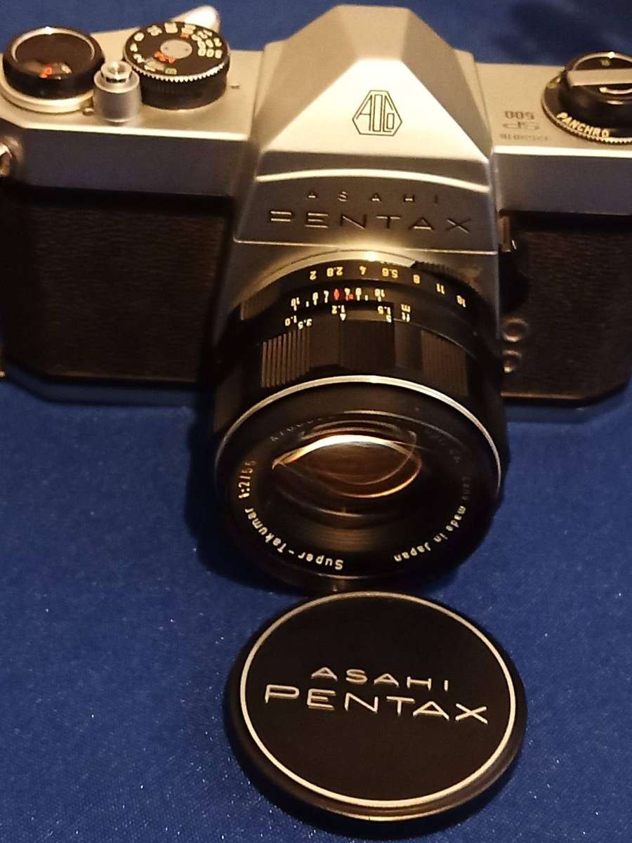 Pentax Spotmatic SP 35mm film SLR camera Asahi Super-Takumar 1:1.8/55
