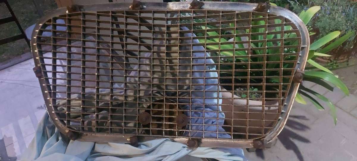 Rare and excellent-condition front grille from a 1958 Studebaker Golden Hawk front grill.