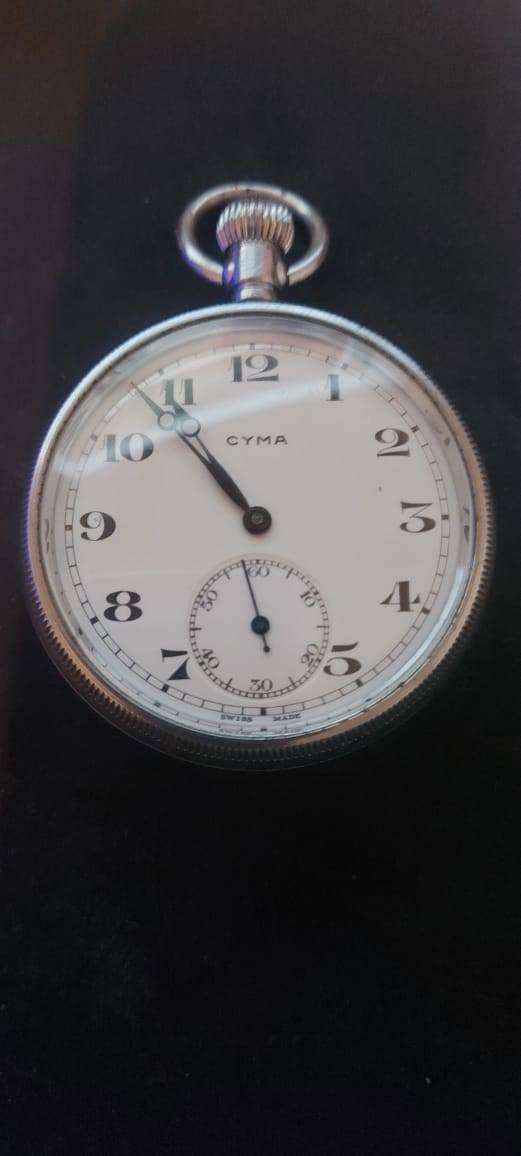 Cyma Mens Pocket Watch WORKING WATCH
