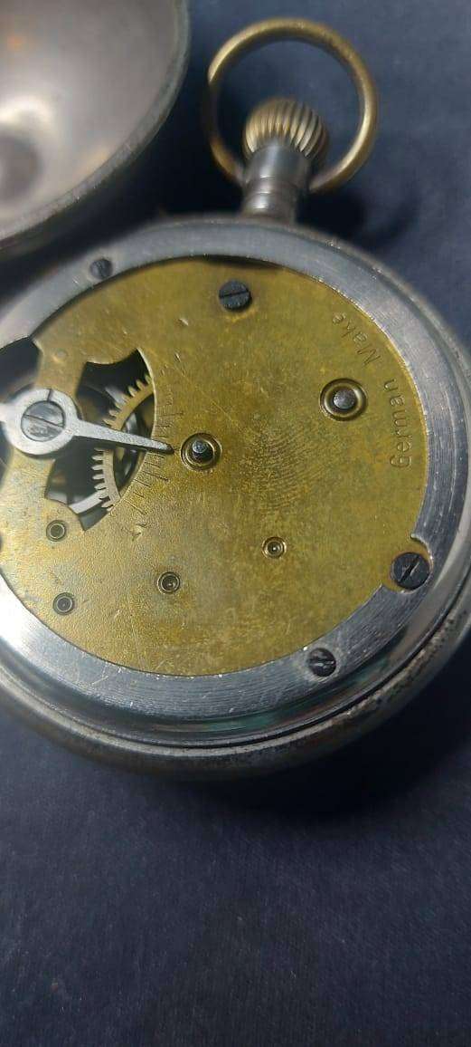 WW2 Orginal German Officer George Goulet Pocket Watch  WORKING WATCH