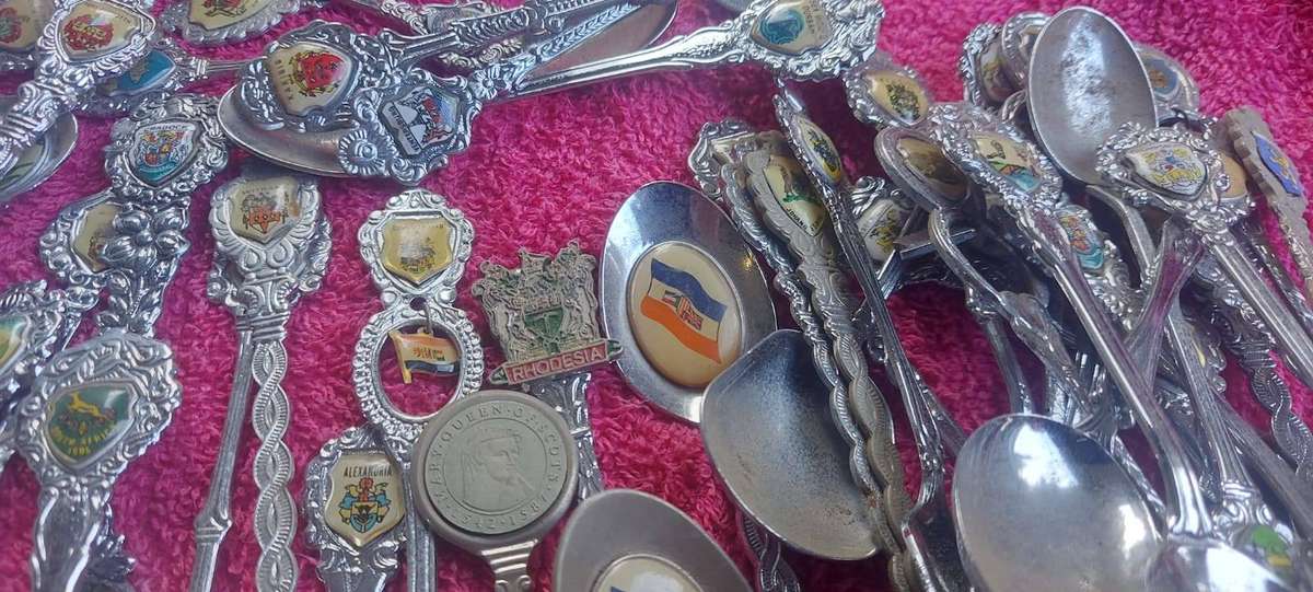 150 Old collection of teaspoons